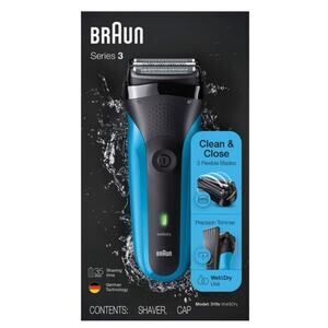 Braun Series 3 310s Wet & Dry Rechargeable Electric Foil Shaver, New In Open Box